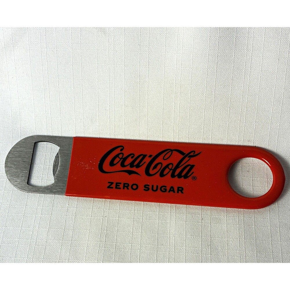 Coca-Cola Zero Sugar Red Metal Bottle Opener Bar Tool Soda Theme
